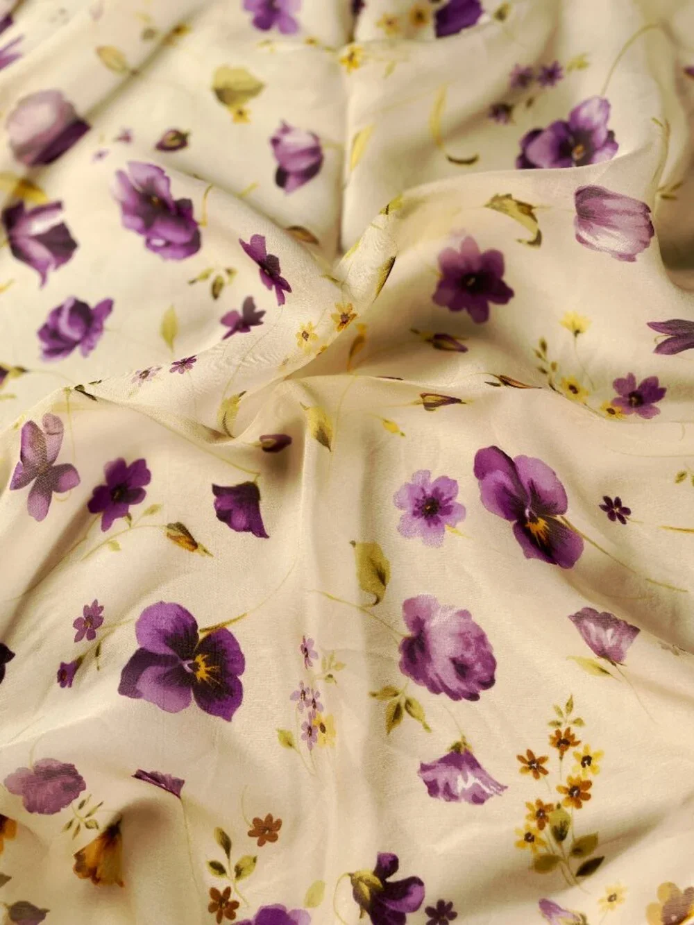 Dolce & Gabbana Silk Chiffon Floral Scarf